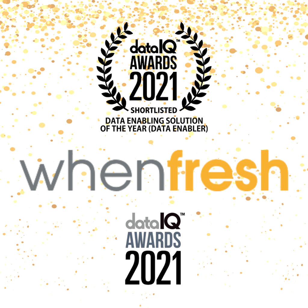 WhenFresh Finalists for DataIQ Awards